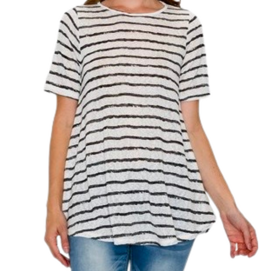 Go With The Flow Striped Tunic